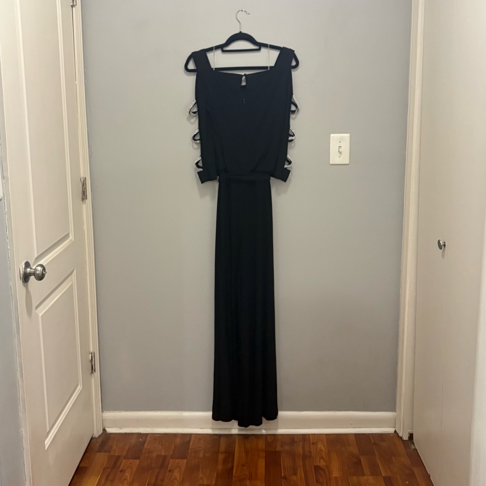 Elegant Black Evening jumpsuit - Picture 6 of 14